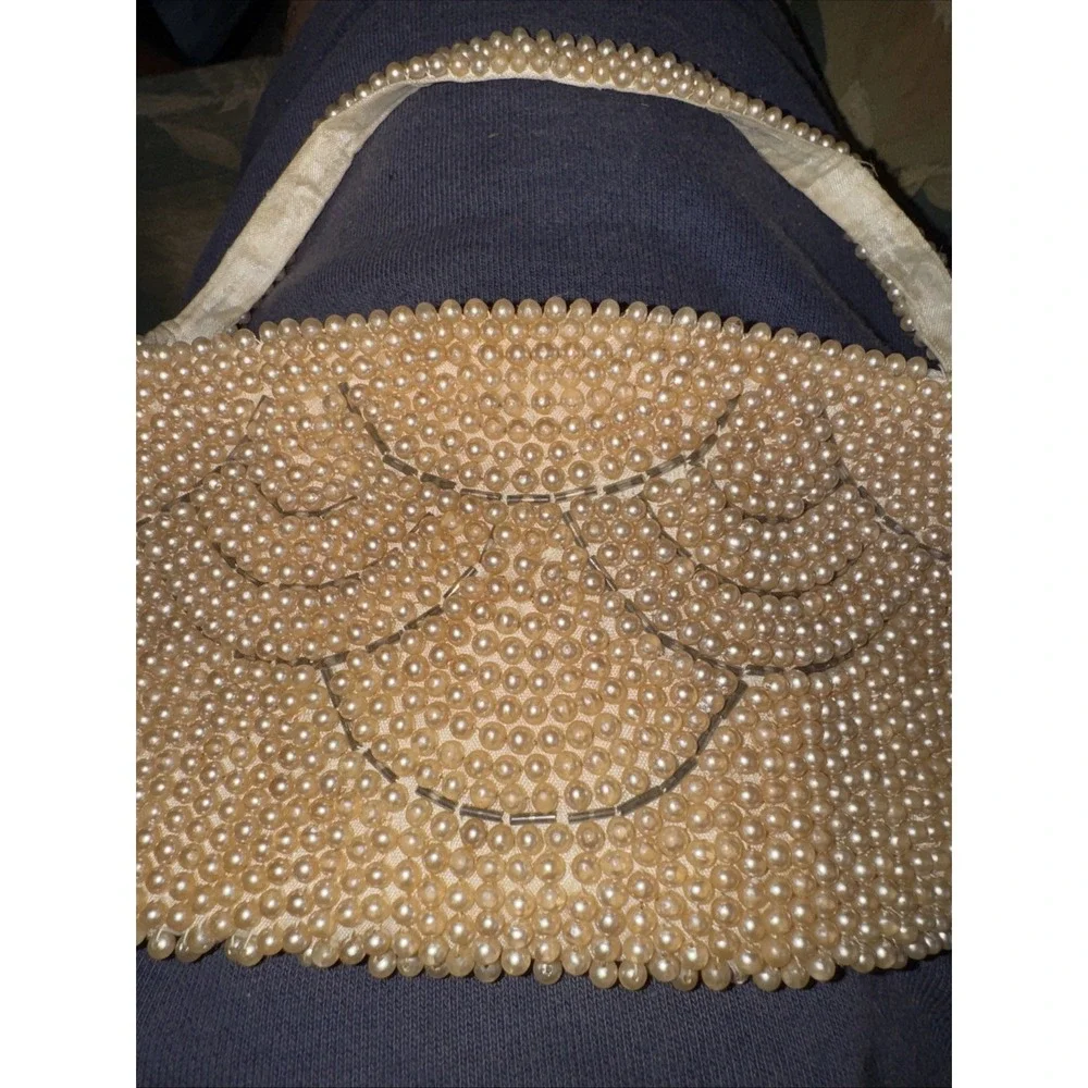 Vintage‎ 1940s Art Deco Retro Beaded MCM Clutch Style Purse Handbag